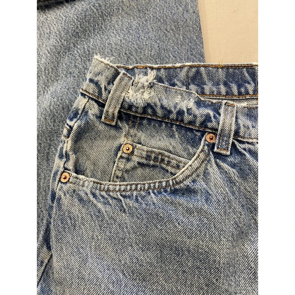 Vintage Levi Strauss 505 Orange Tab Thrashed Repaired Levi's Jeans‎ Made in USA